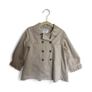 Mayoral Light Tan Double-Breasted Jacket